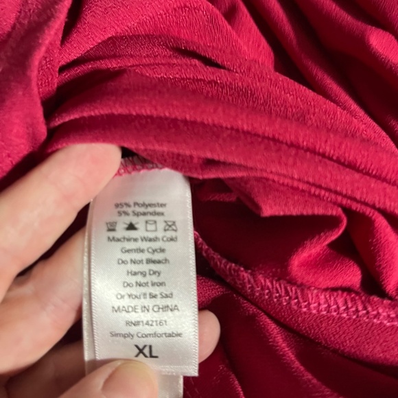 Gorgeous LulaRoe XL Fuchsia Natalie Jumpsuit - Picture 5 of 8